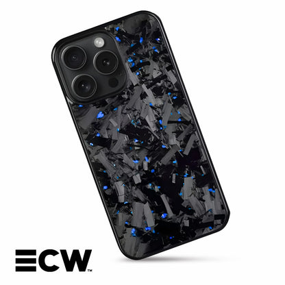 iPhone | Large Forged Carbon Fiber Case | Blue