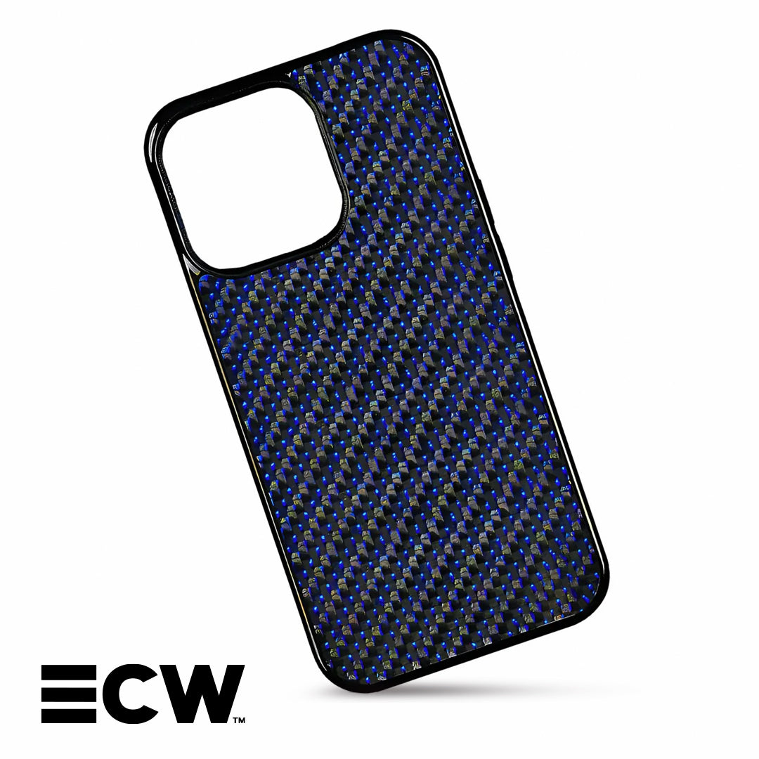 iPhone Woven Carbon Fiber Case | Blue