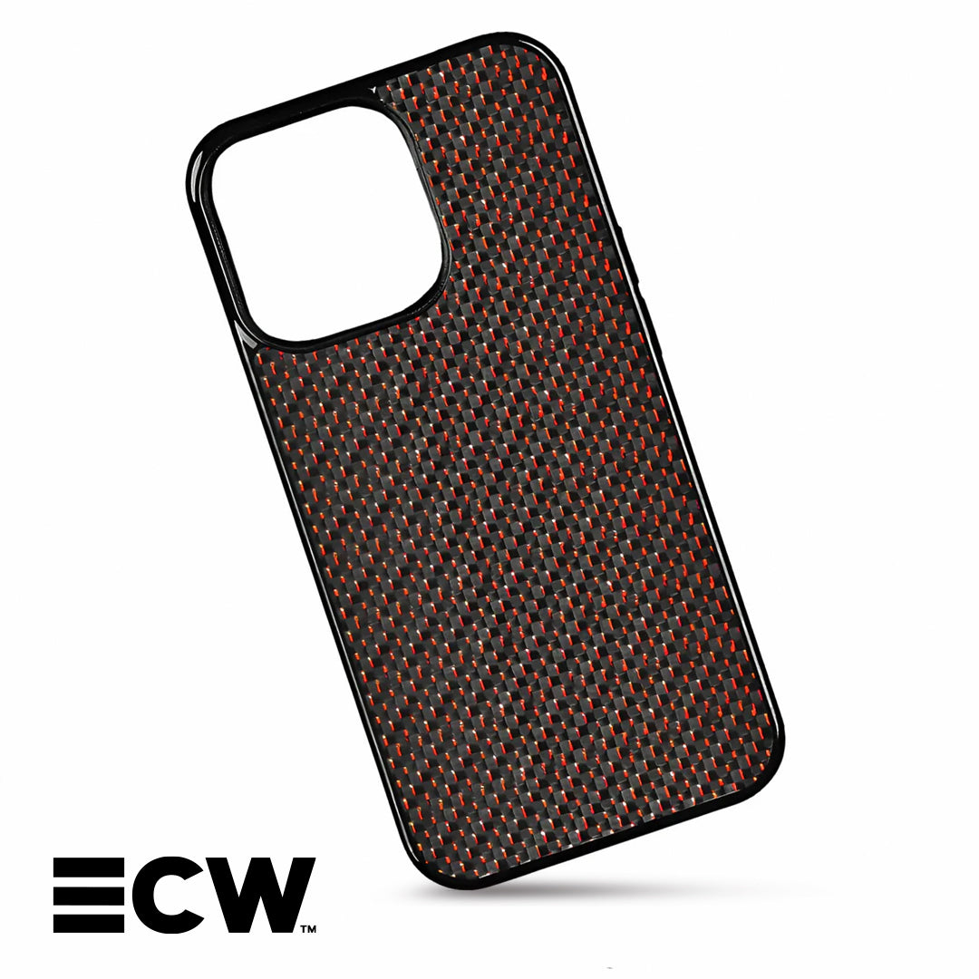 iPhone Woven Carbon Fiber Case | Red