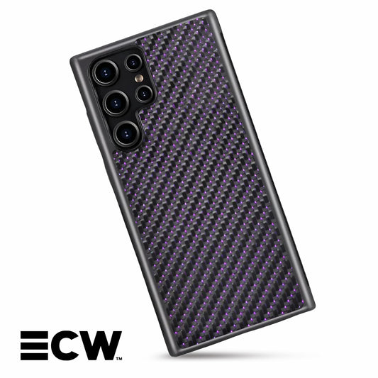 Samsung Galaxy S/A-Models Woven Carbon Fiber Case | Purple