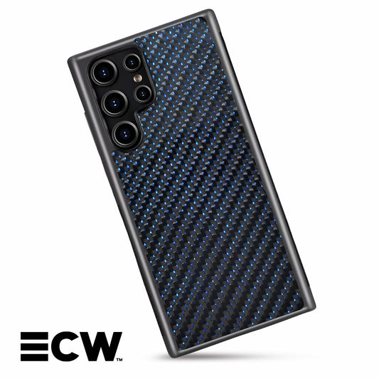 Samsung Galaxy S/A-Models Woven Carbon Fiber Case | Blue