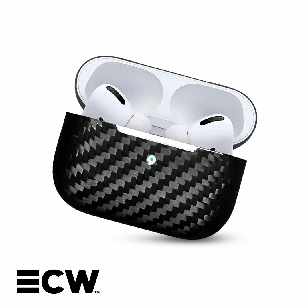 AirPods Premium Woven Carbon Fiber Case | Black