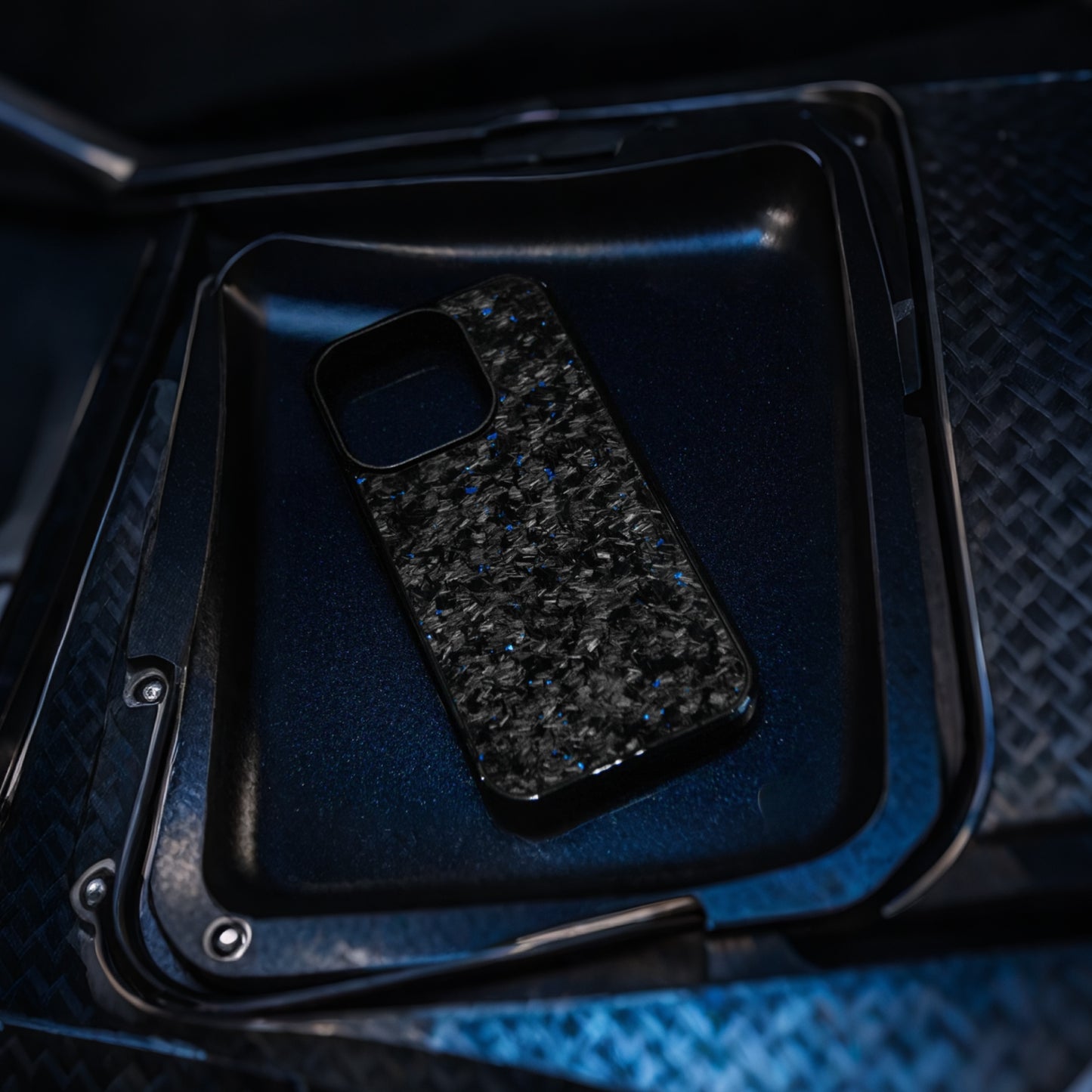 iPhone Forged Carbon Fiber Case | Blue